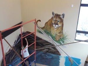 Mountain Lion Mural at Walking Mountains Science Center