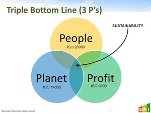 The Three P's of Sustainability